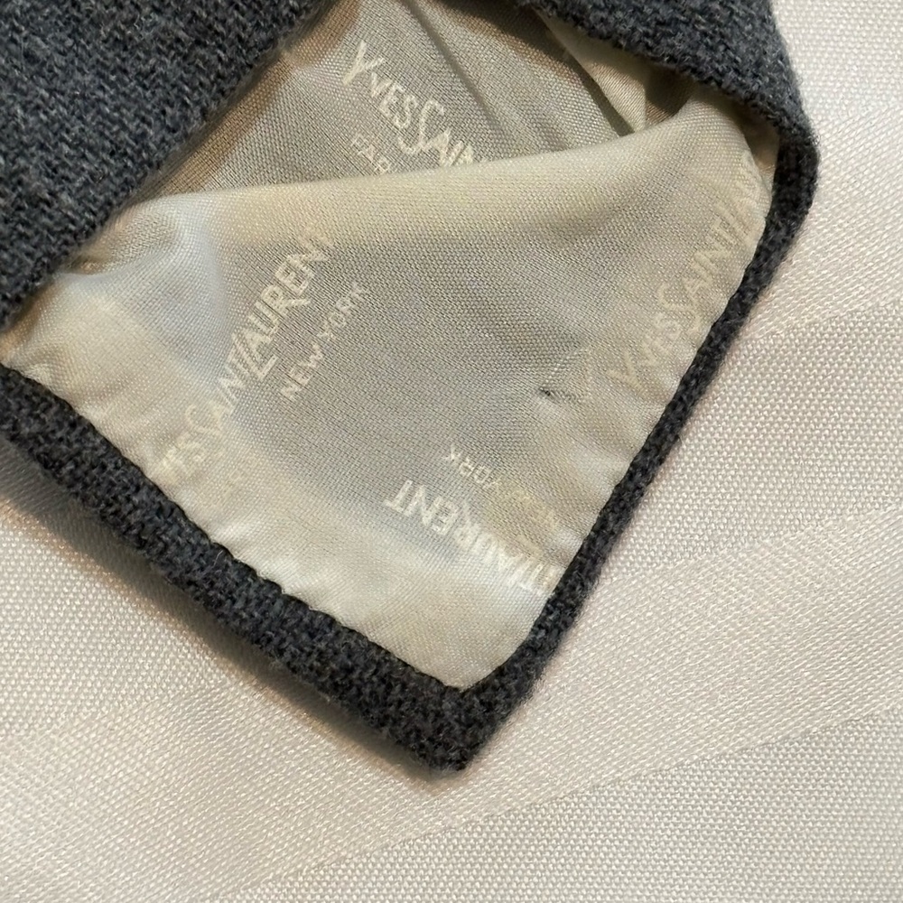 Yves Saint Laurent Dark Gray Tie (Good Condition) - Picture 6 of 6